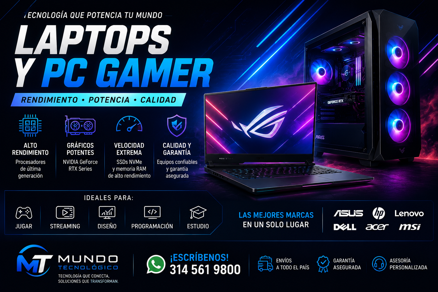 Laptops y PC Gamer